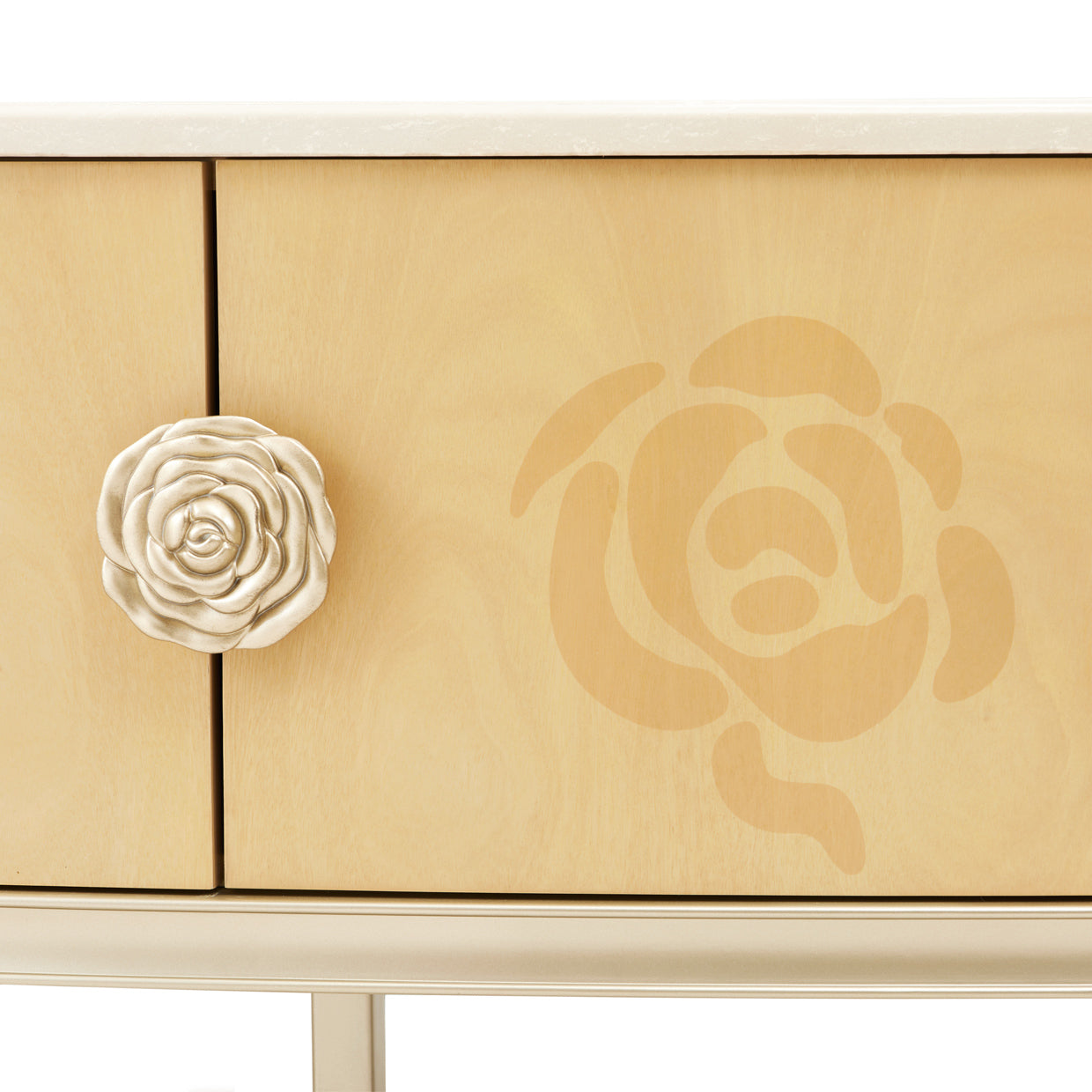 Camellia Field Media Cabinet - Caramel