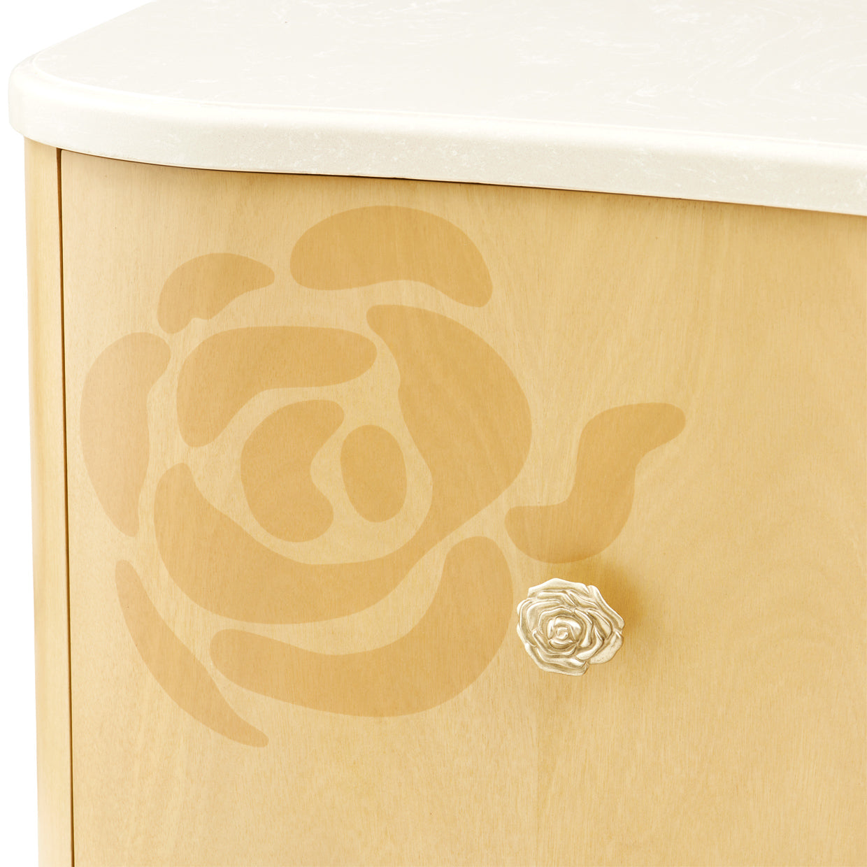 Camellia Field Media Cabinet - Caramel