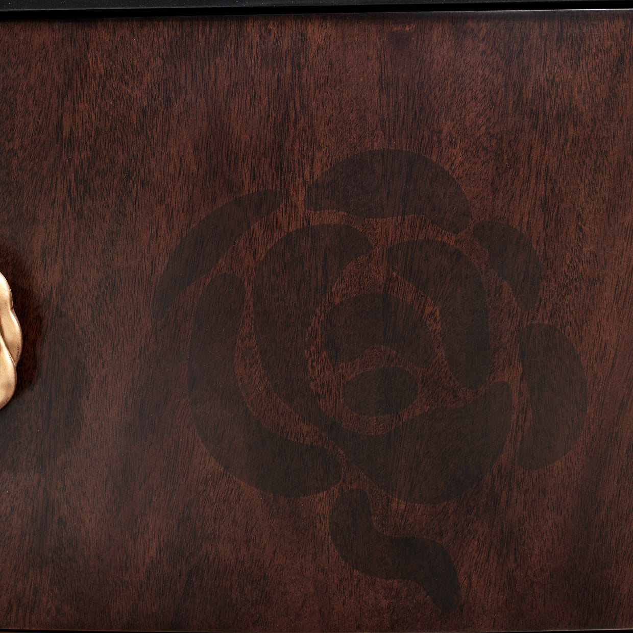 Camellia Field Media Cabinet - Warm Pecan