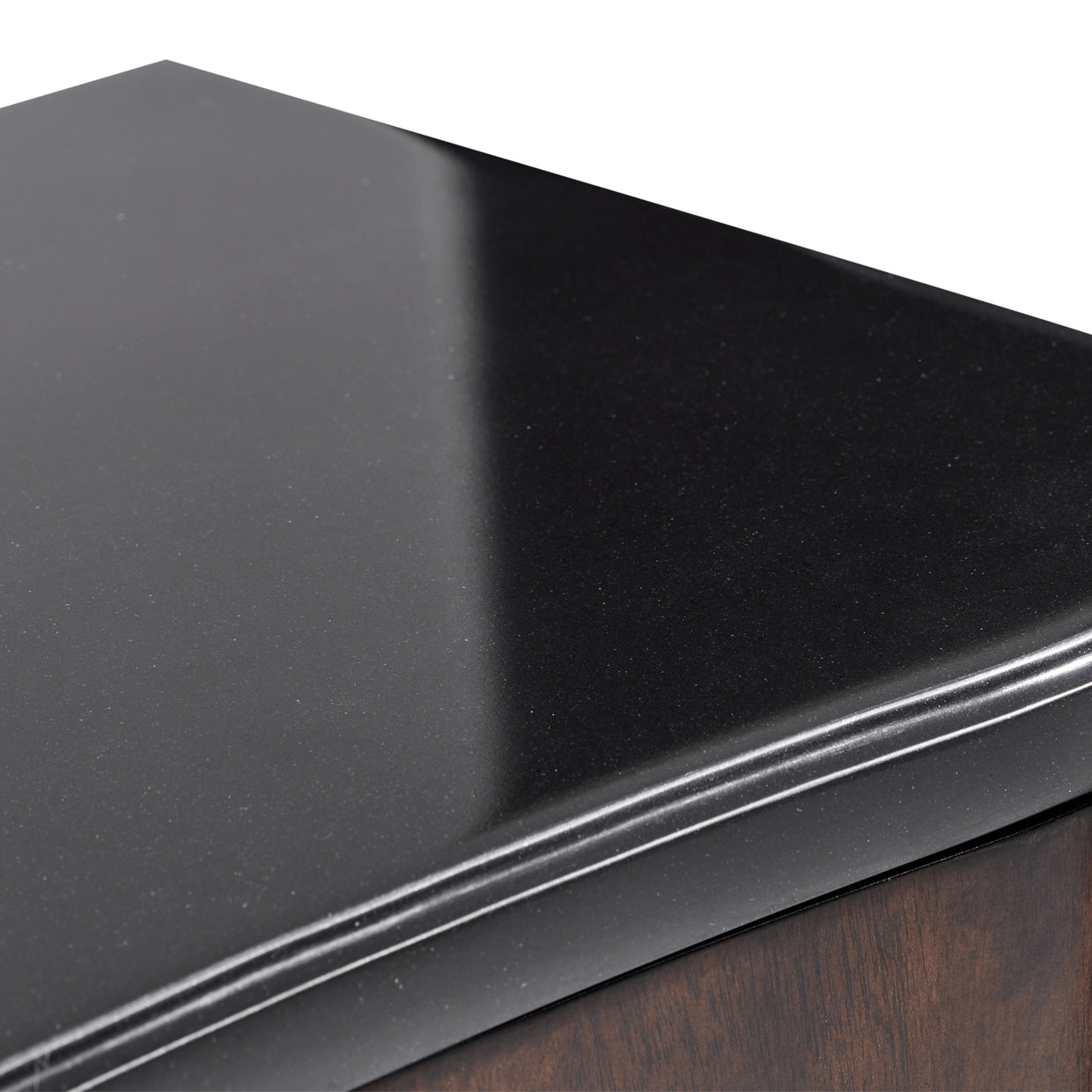 Camellia Field Media Cabinet - Warm Pecan