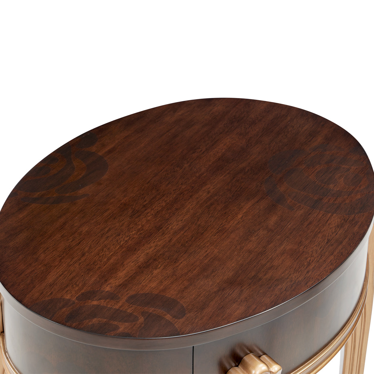 Camellia Field End Table with Drawer - Warm Pecan