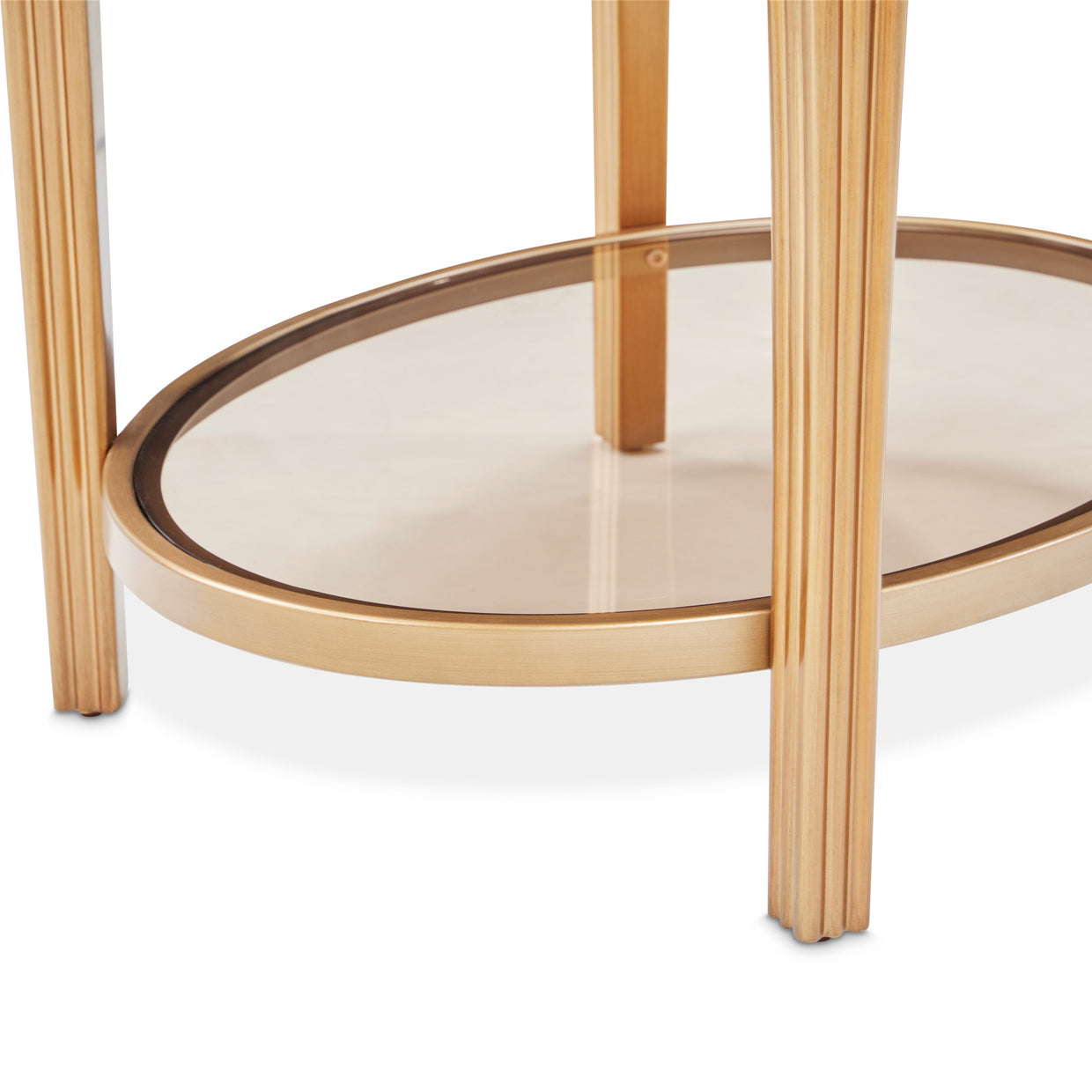 Camellia Field End Table with Drawer - Warm Pecan