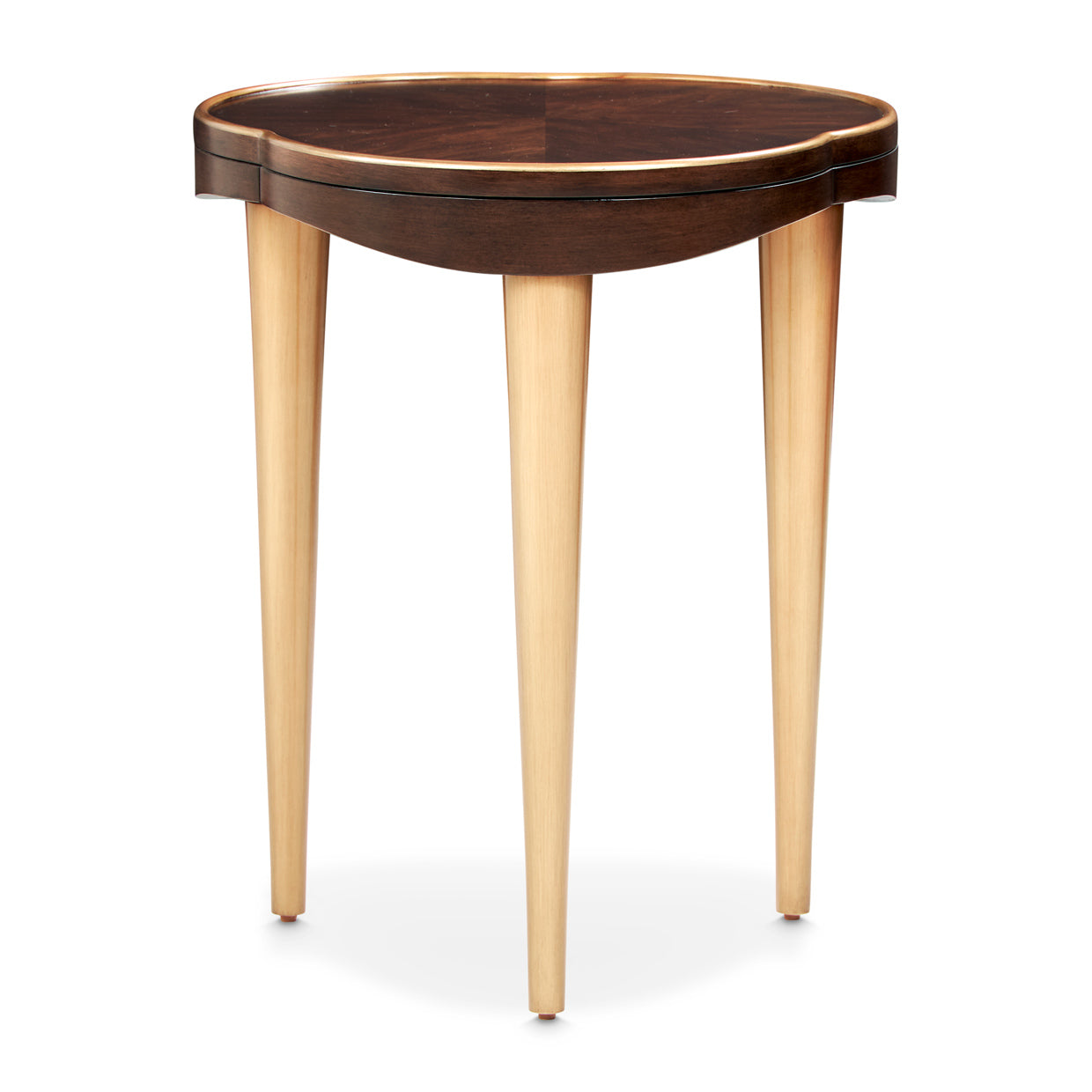 Camellia Field Chairside Table - Warm Pecan