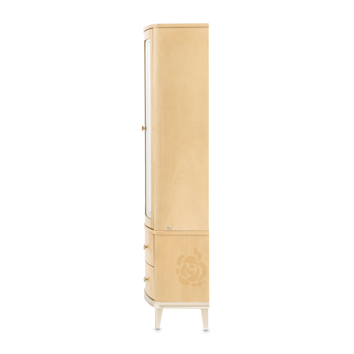 Camellia Field Display Cabinet - Caramel