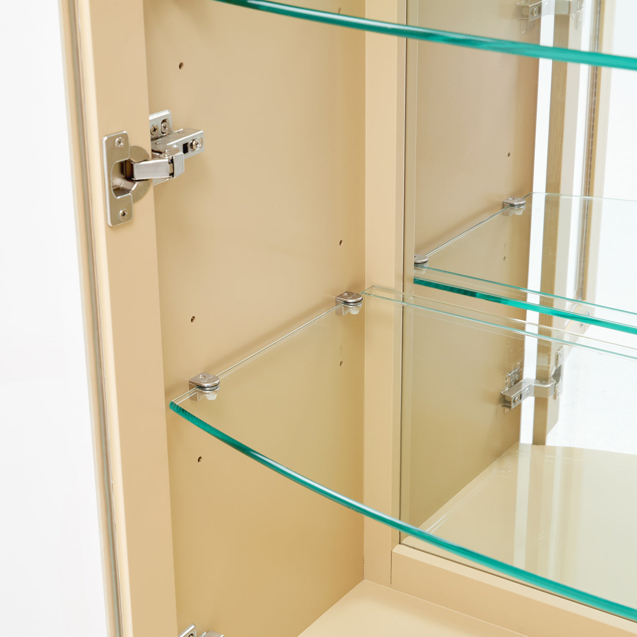 Camellia Field Display Cabinet - Caramel