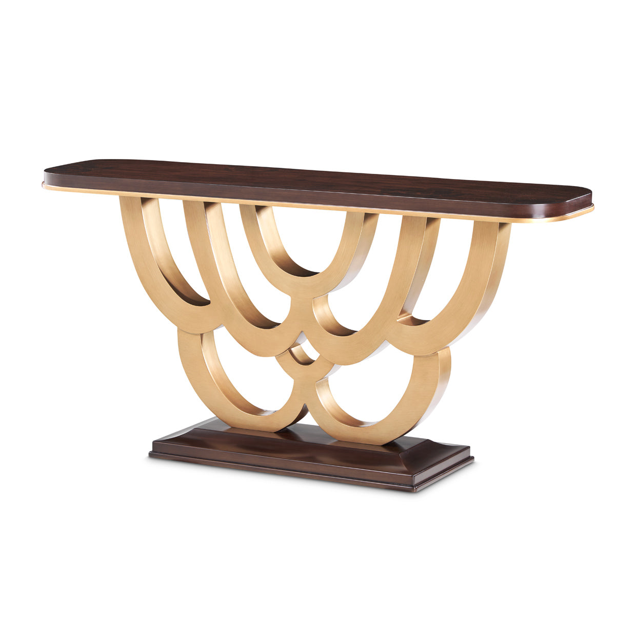 Camellia Field Console Table - Warm Pecan