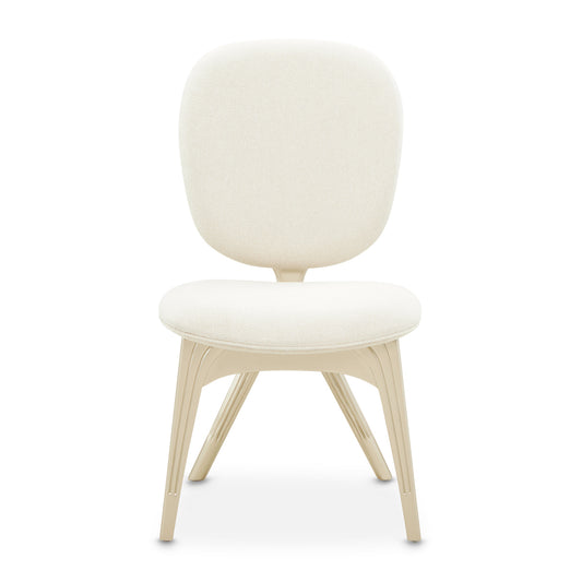 Camellia Field Vanity Chair - Cornsilk/Champagne Gold
