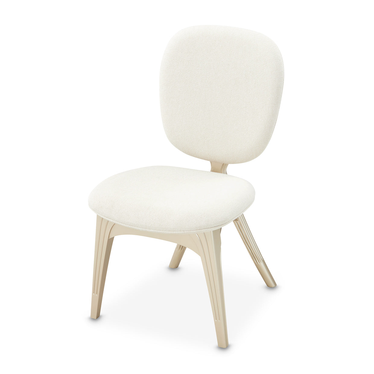 Camellia Field Vanity Chair - Cornsilk/Champagne Gold