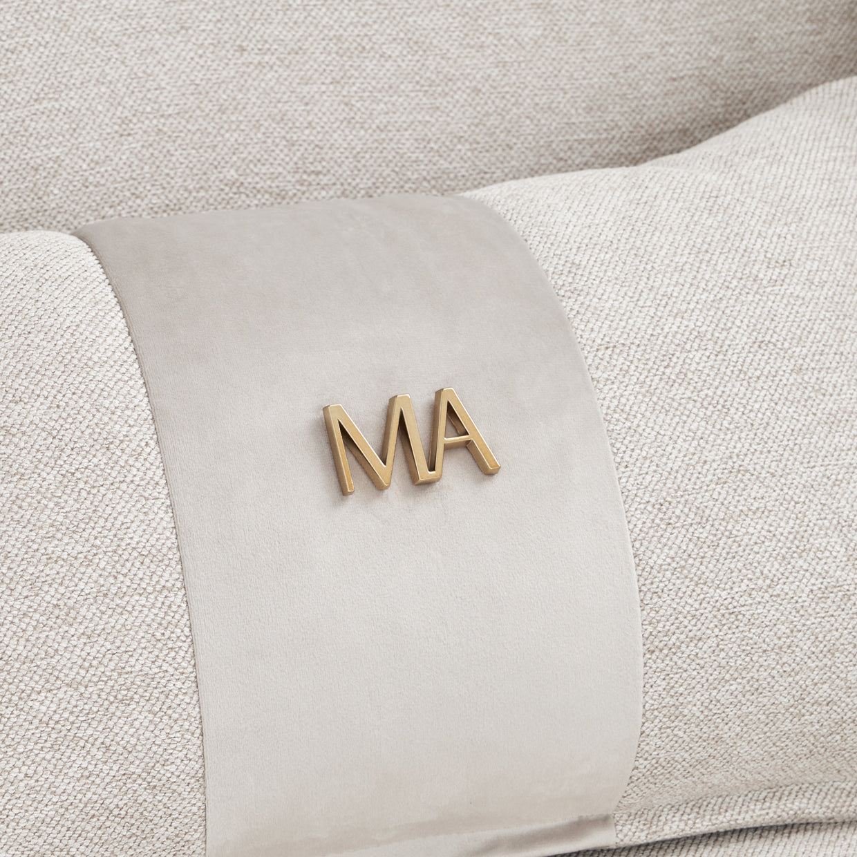 Camellia Field Chenille Sofa - Linen/Warm Pecan