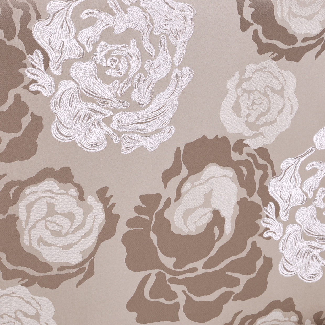 Camellia Field Asymmetrical Velvet Sofa - Porcini/Warm Pecan