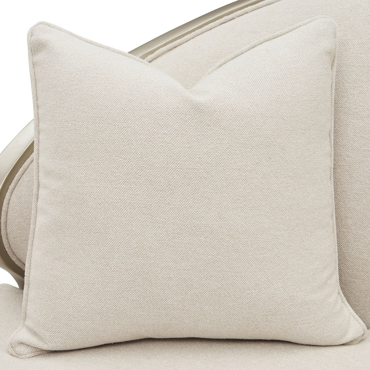 Camellia Field 2-Piece Sectional Sofa - Cornsilk/Champagne Gold