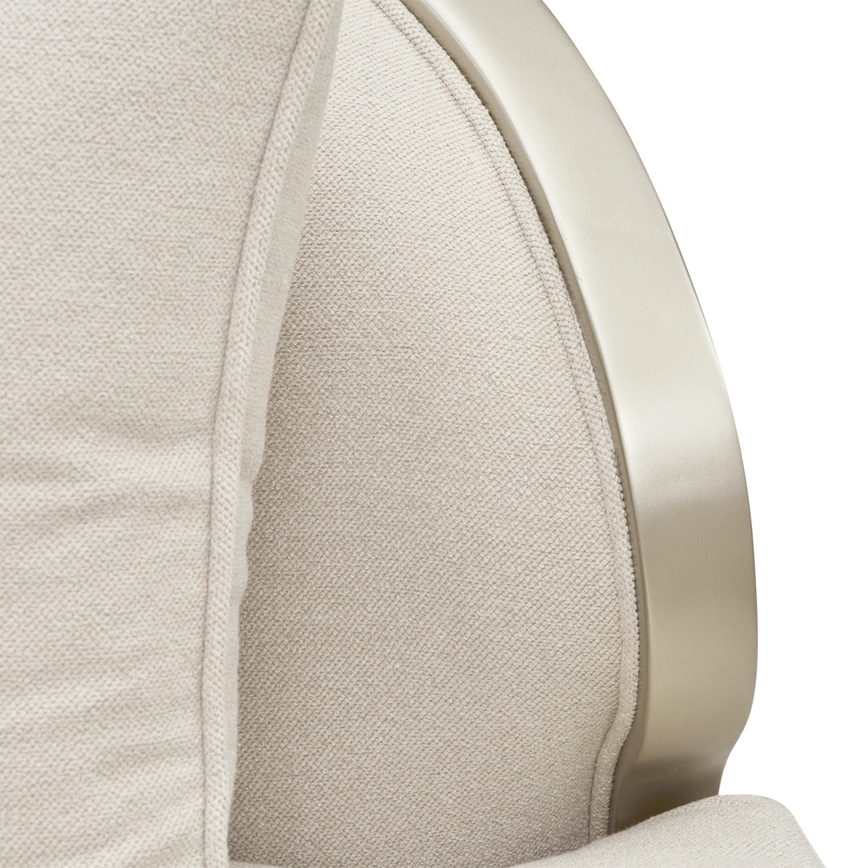 Camellia Field 3-Piece Sectional Sofa - Cornsilk/Champagne Gold