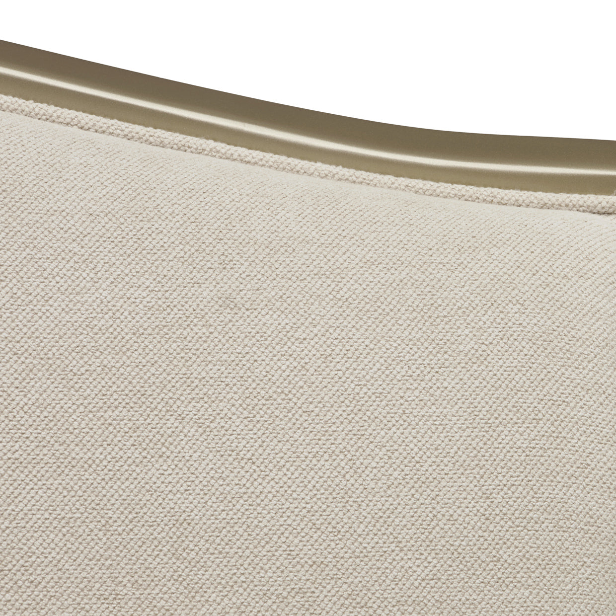 Camellia Field 3-Piece Sectional Sofa - Cornsilk/Champagne Gold
