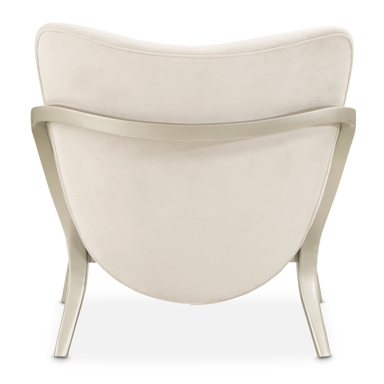 Camellia Field Accent Chair - Ivory/Champagne Gold