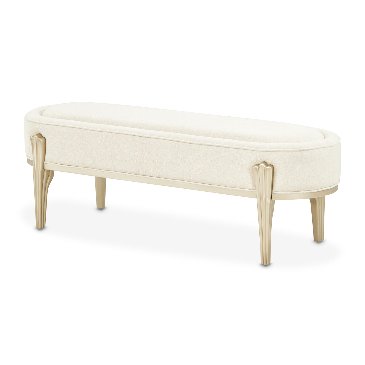 Camellia Field Bench - Cornsilk/Caramel
