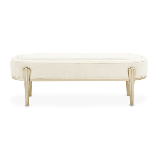 Camellia Field Bench - Cornsilk/Caramel