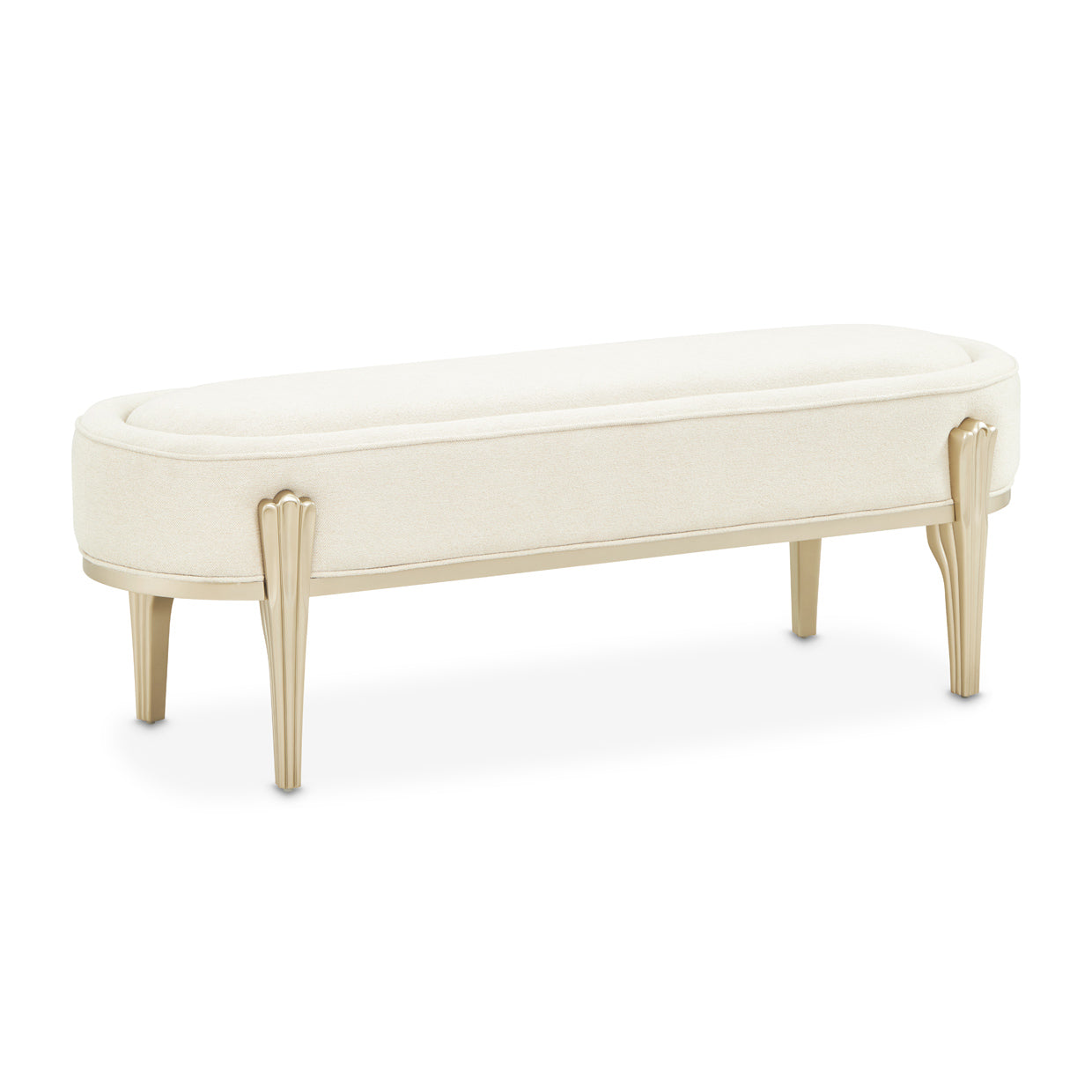 Camellia Field Bench - Cornsilk/Caramel