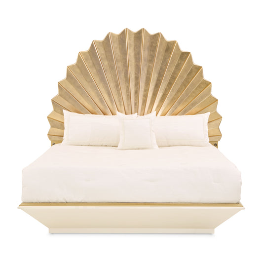 Fantosini King Fan Bed - Gold Leaf