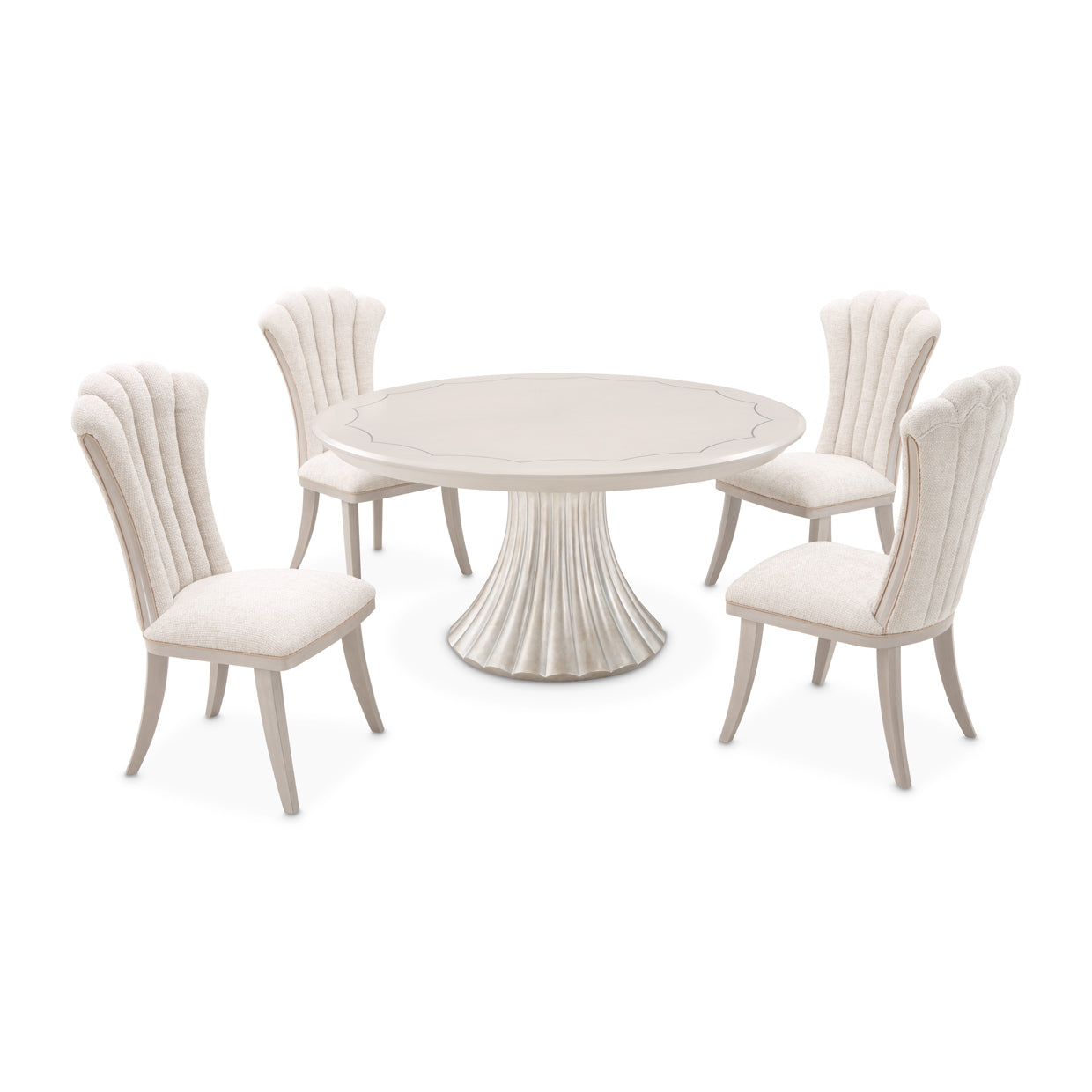 Fantosini Round Dining Table - Silver