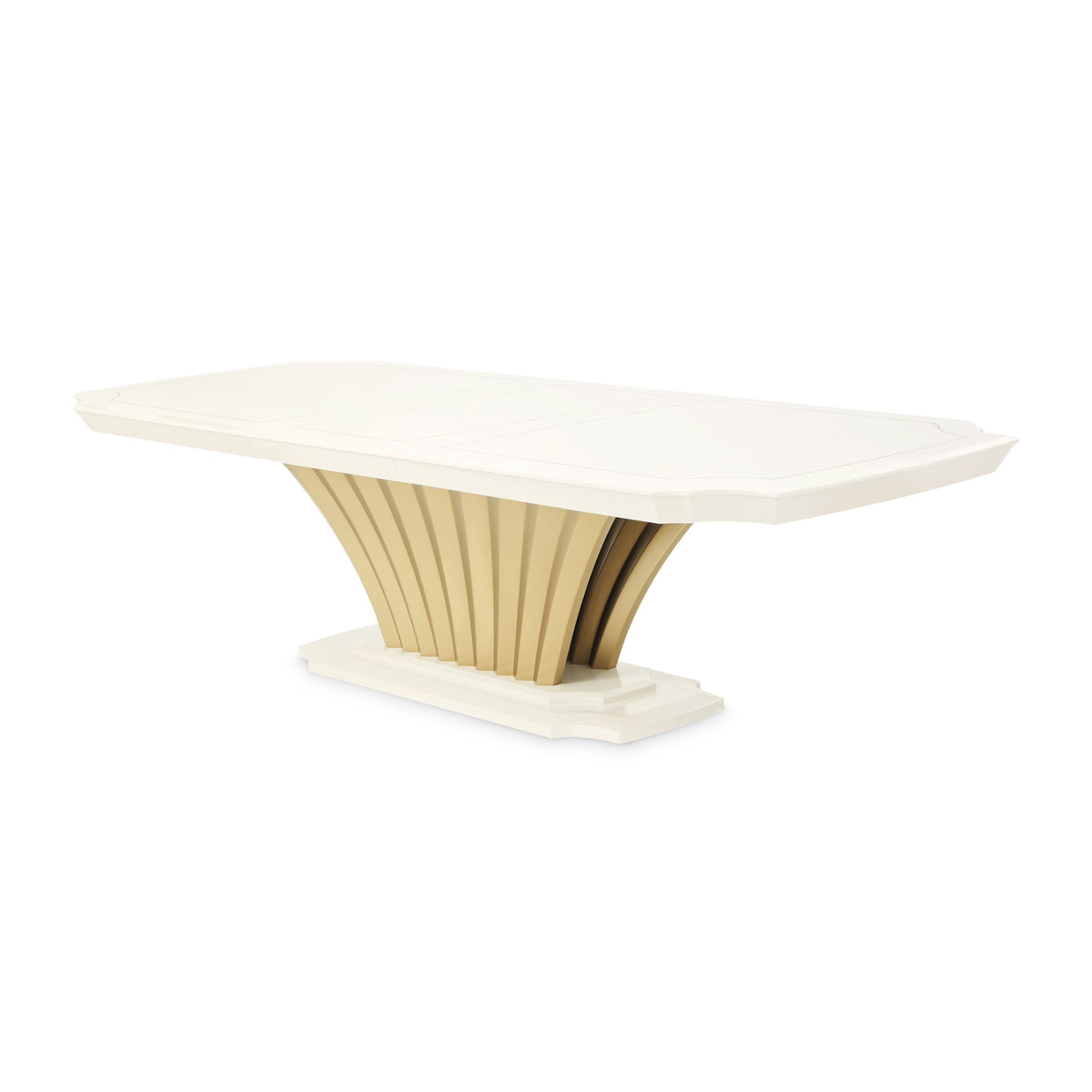 Fantosini Pedestal Dining Table - Creamy Pearl