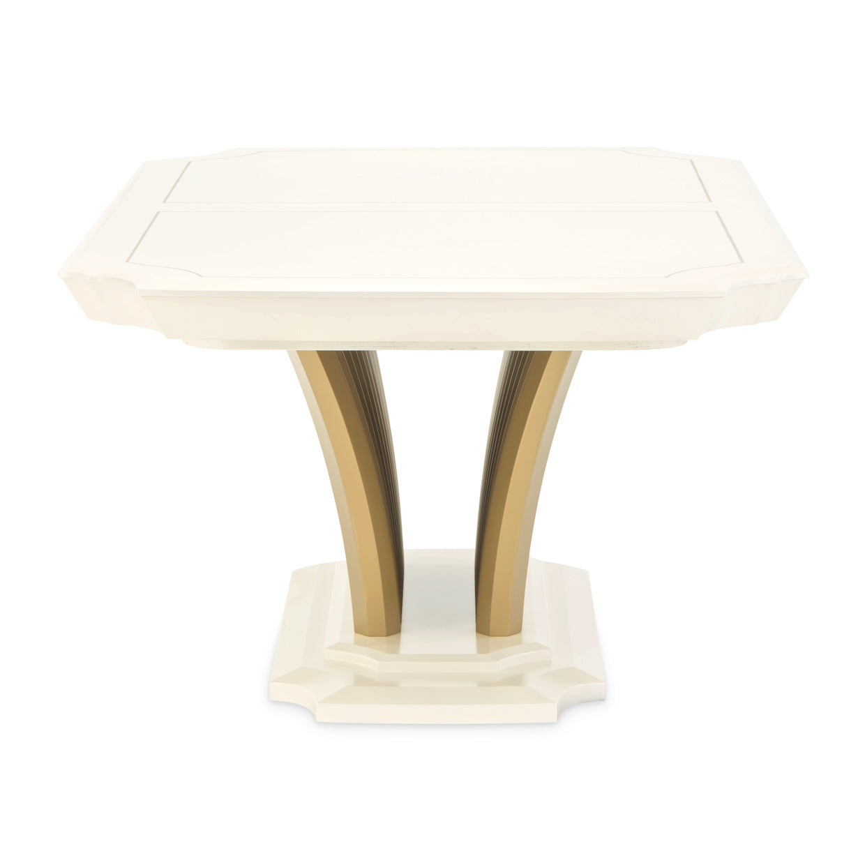 Fantosini Pedestal Dining Table - Creamy Pearl