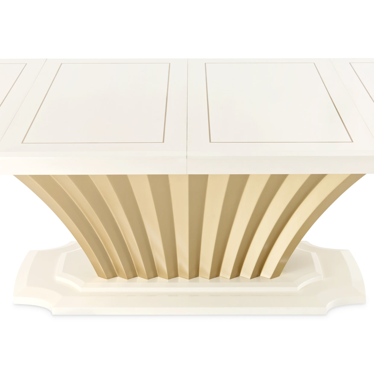 Fantosini Pedestal Dining Table - Creamy Pearl