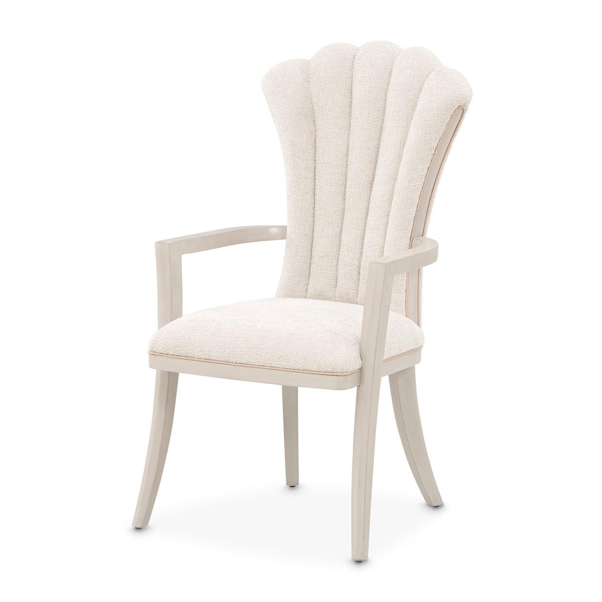 Fantosini Dining Arm Chair - Cappuccino/Silver Mist