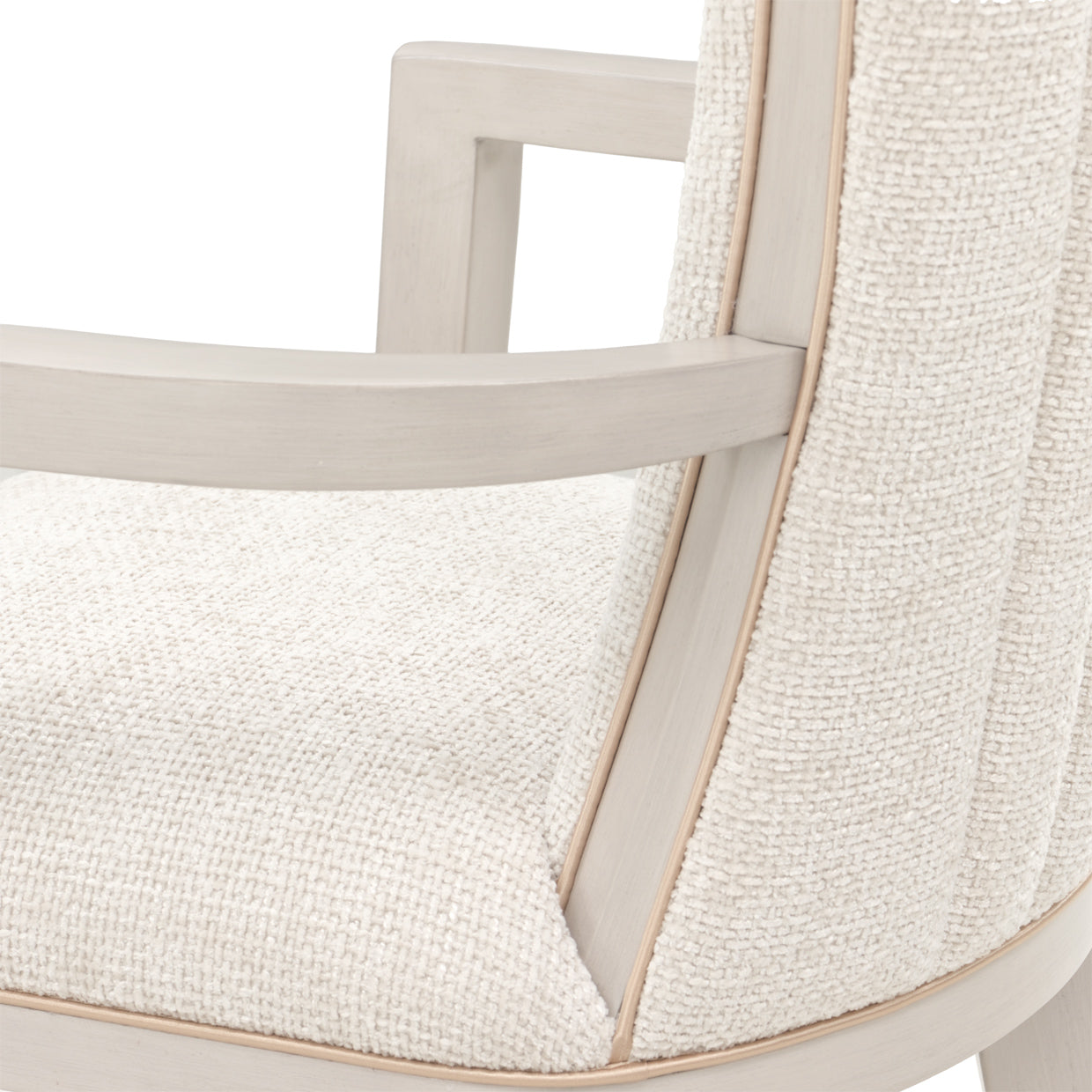 Fantosini Dining Arm Chair - Cappuccino/Silver Mist