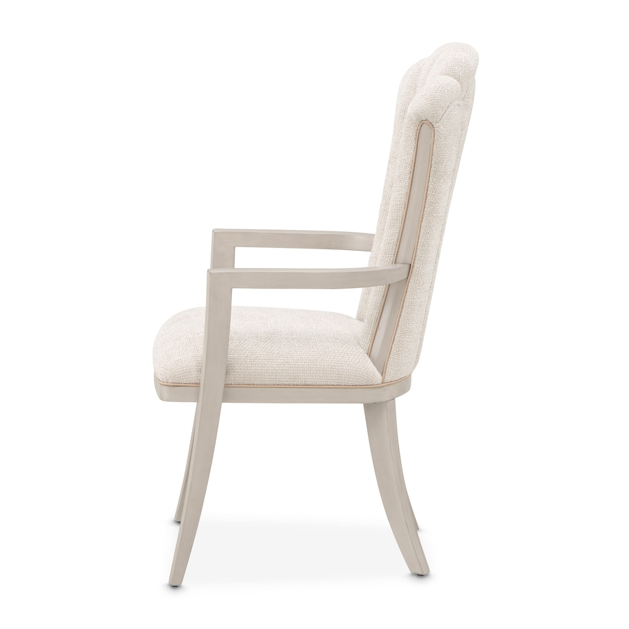 Fantosini Dining Arm Chair - Cappuccino/Silver Mist