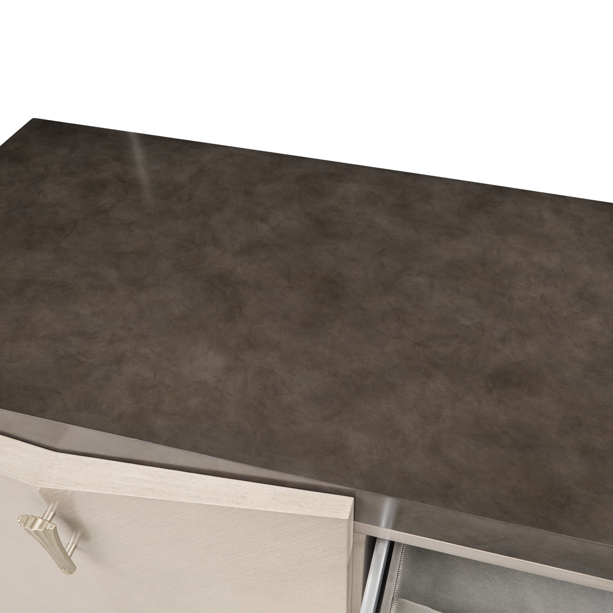 Fantosini Sideboard & Wall Mirror - Silver Mist