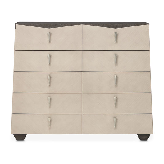 Fantosini 10-Drawer Mule Chest - Silver Mist
