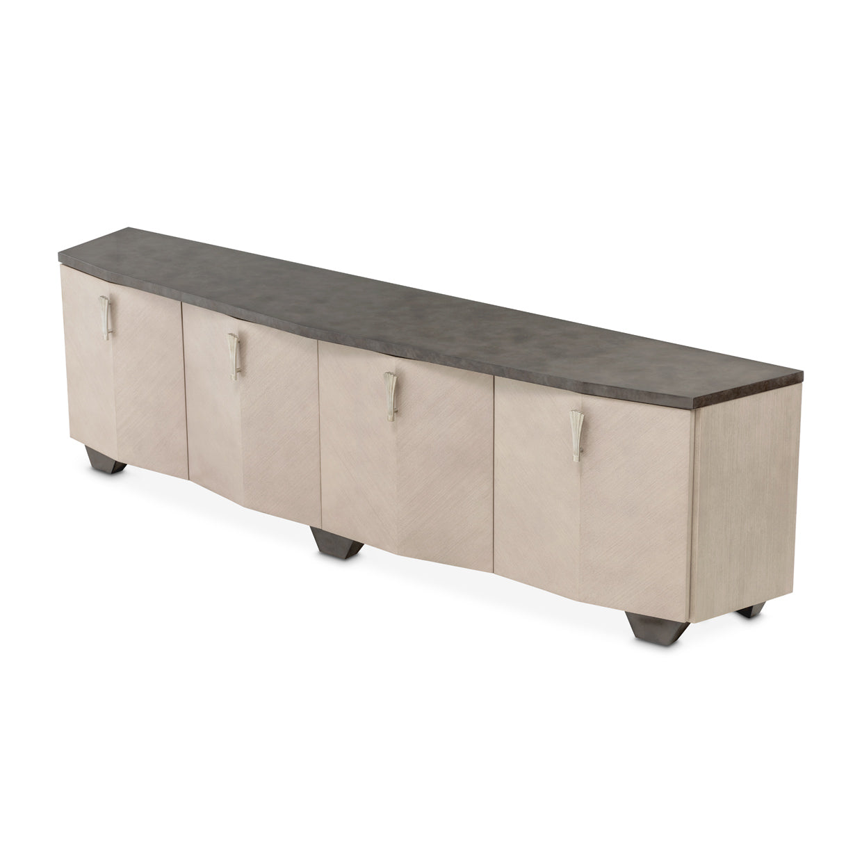Fantosini Media Cabinet - Silver Mist