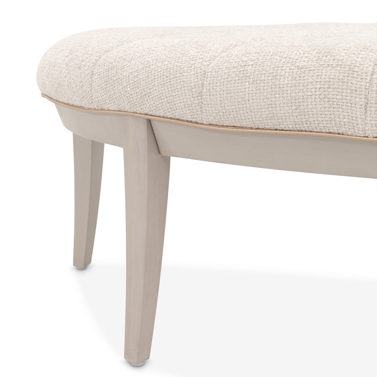 Fantosini Bed Bench - Cappuccino/Silver Mist