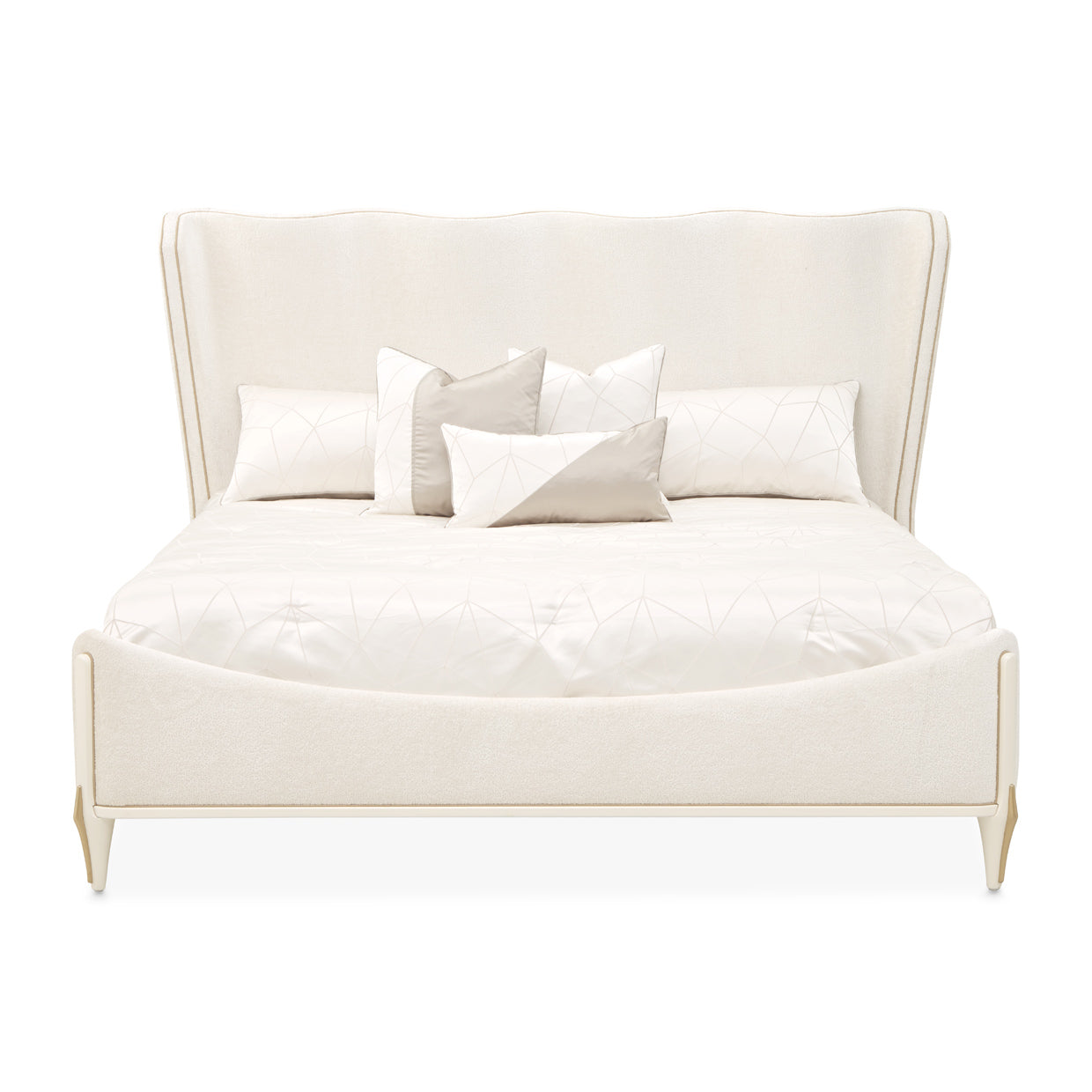 La Terrazza Queen Panel Bed - Creamy Pearl