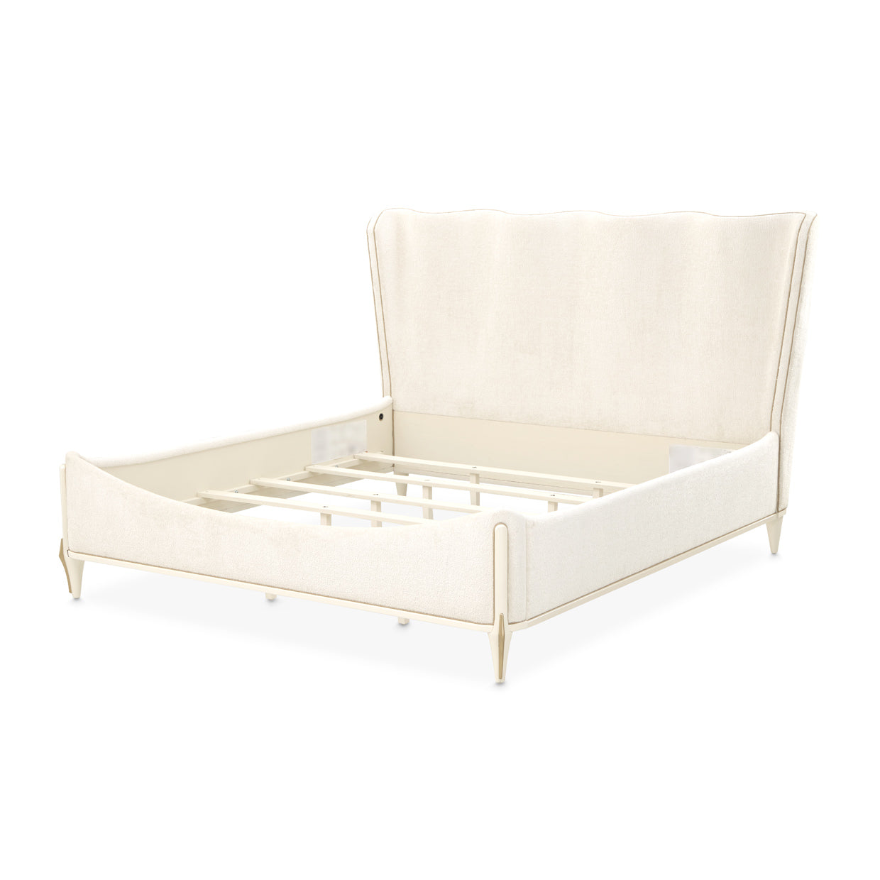 La Terrazza Queen Panel Bed - Creamy Pearl