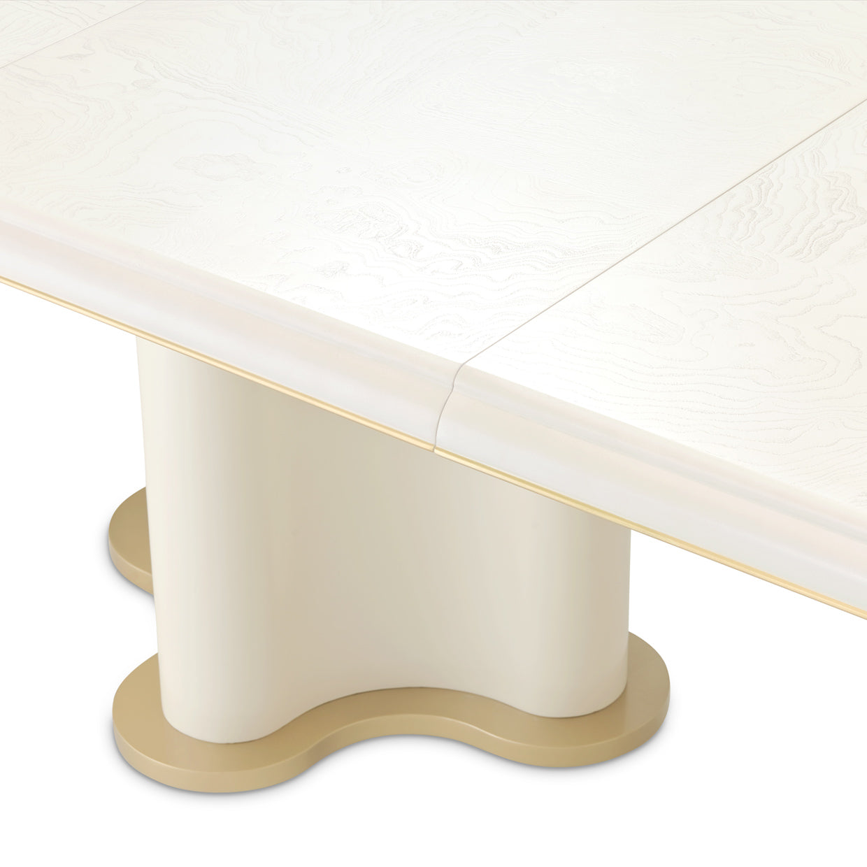La Terrazza Double Pedestal Dining Table - Creamy Pearl