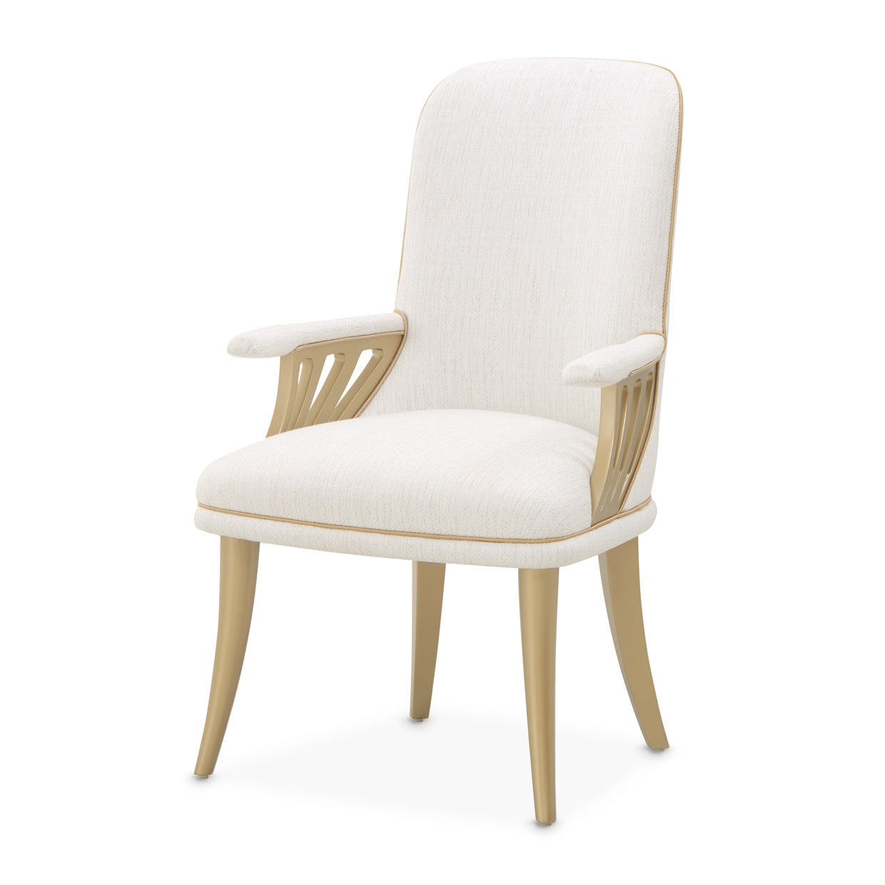 La Terrazza Dining Arm Chair - Shell/Gold