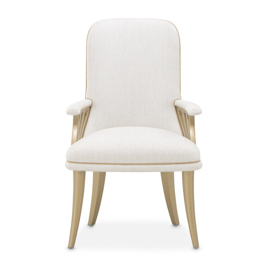 La Terrazza Dining Arm Chair - Shell/Gold