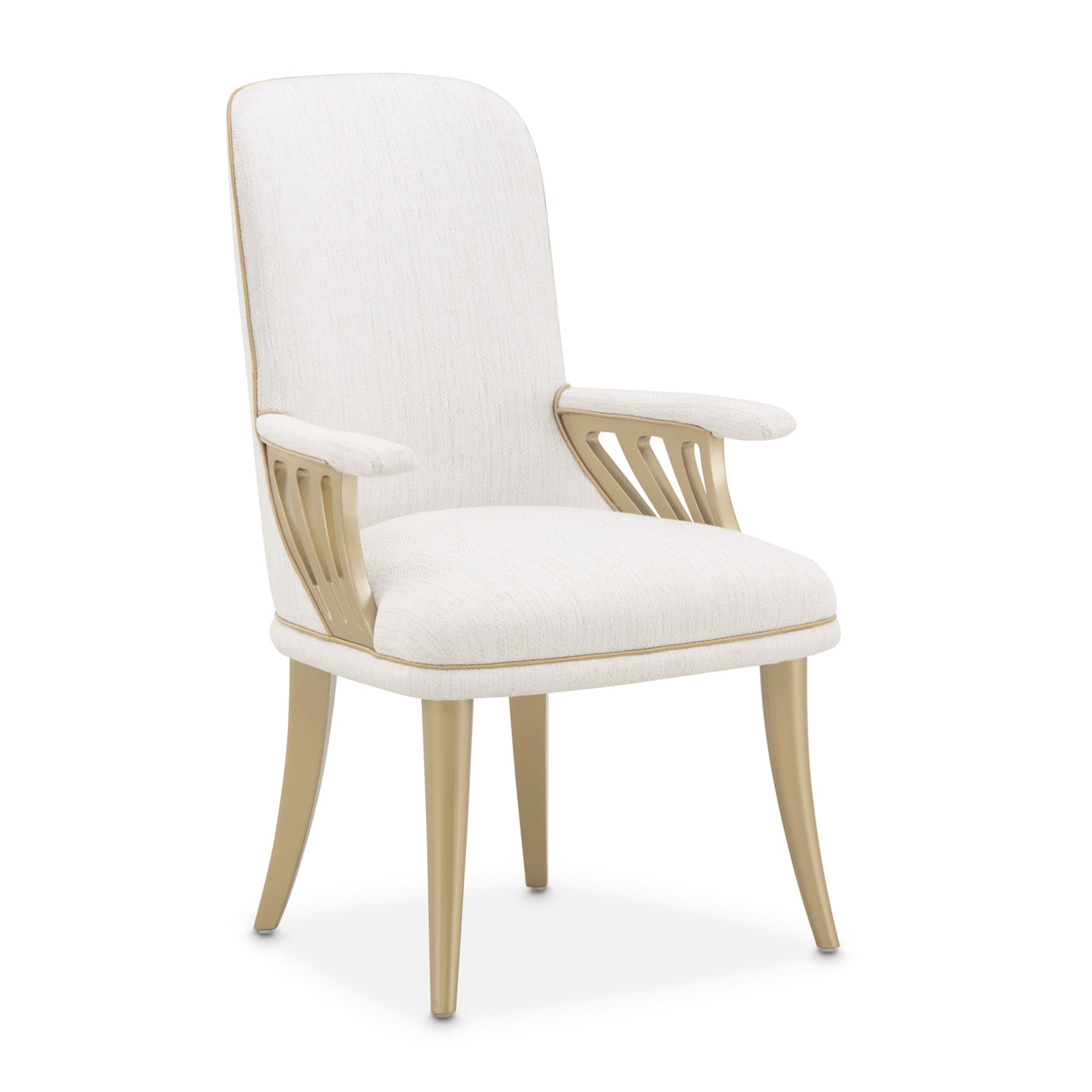 La Terrazza Dining Arm Chair - Shell/Gold