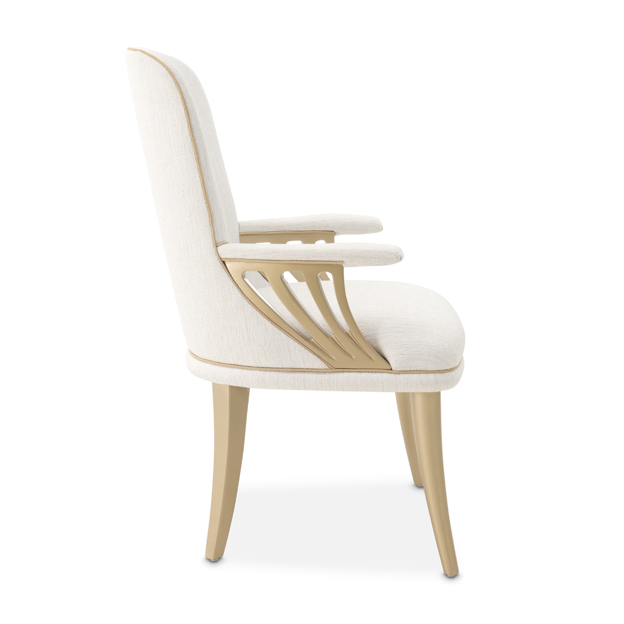 La Terrazza Dining Arm Chair - Shell/Gold