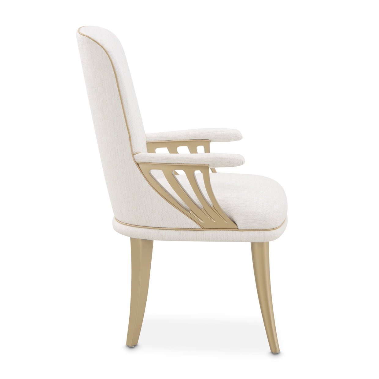 La Terrazza Dining Arm Chair - Shell/Gold