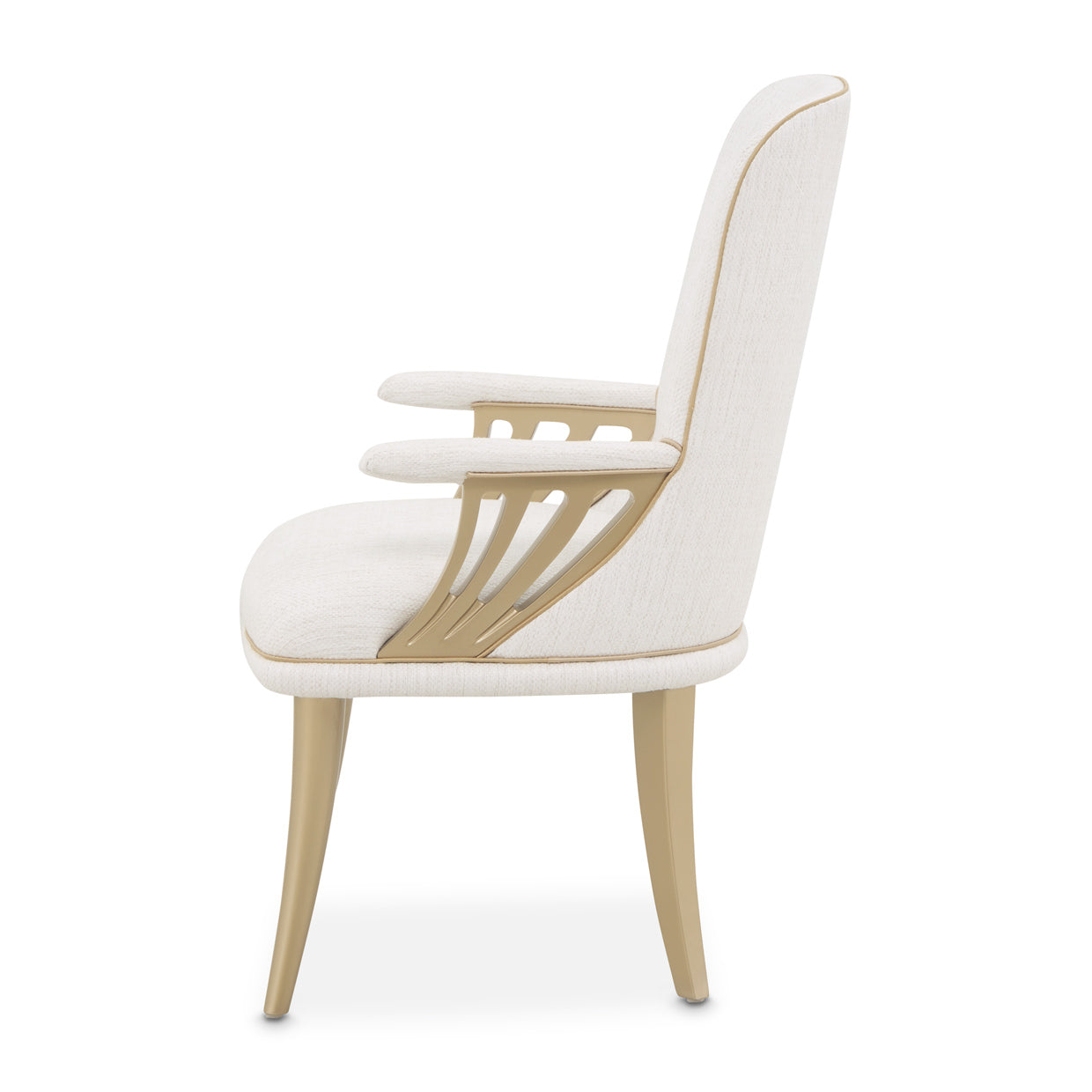 La Terrazza Dining Arm Chair - Shell/Gold
