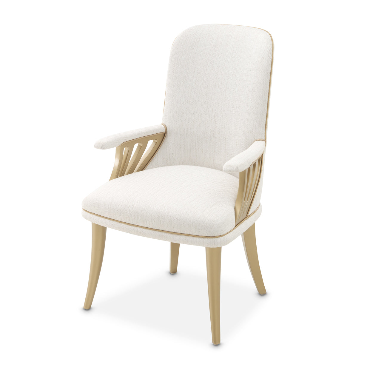 La Terrazza Dining Arm Chair - Shell/Gold