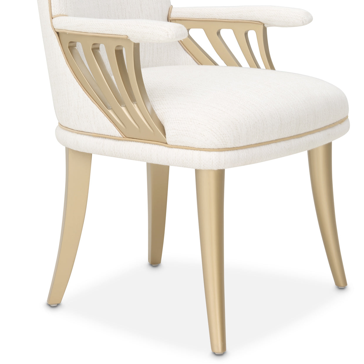 La Terrazza Dining Arm Chair - Shell/Gold