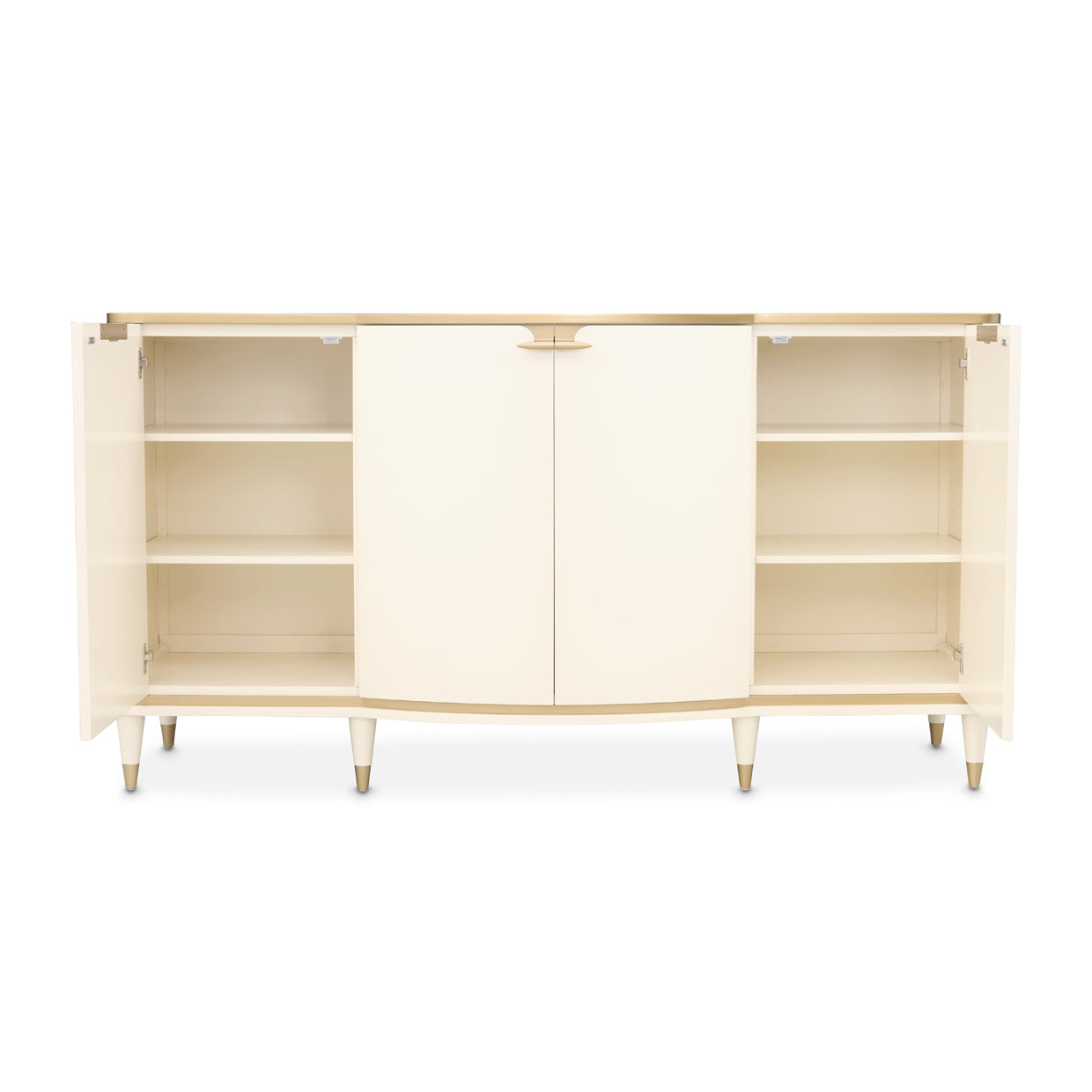 La Terrazza Sideboard with Mirror - Creamy Pearl