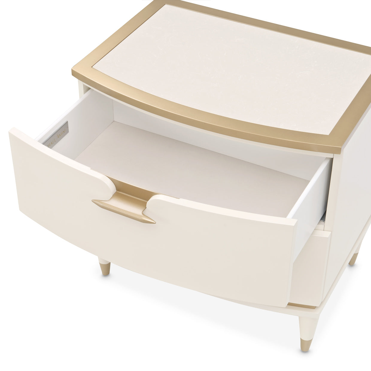 La Terrazza 26"W Nightstand - Creamy Pearl