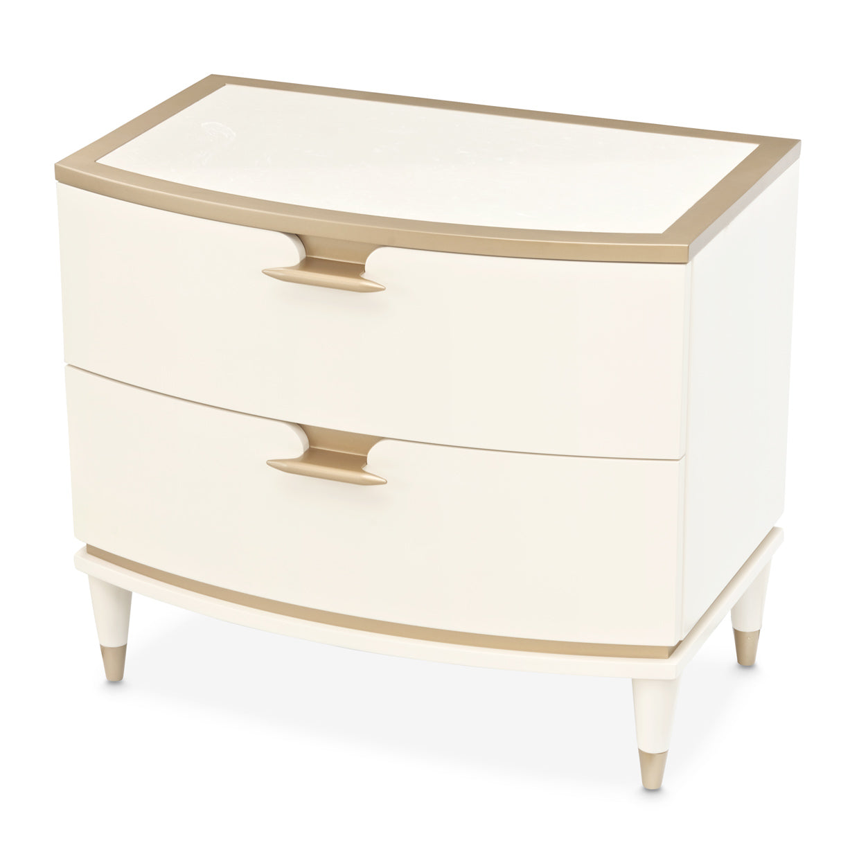 La Terrazza 30"W Nightstand - Creamy Pearl
