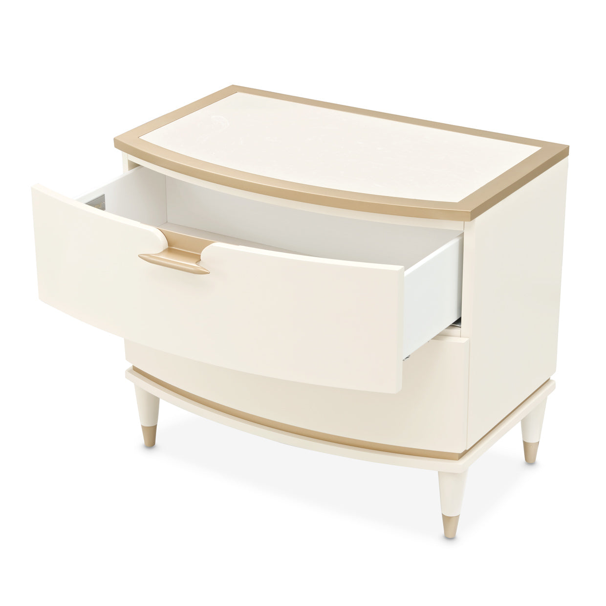 La Terrazza 30"W Nightstand - Creamy Pearl