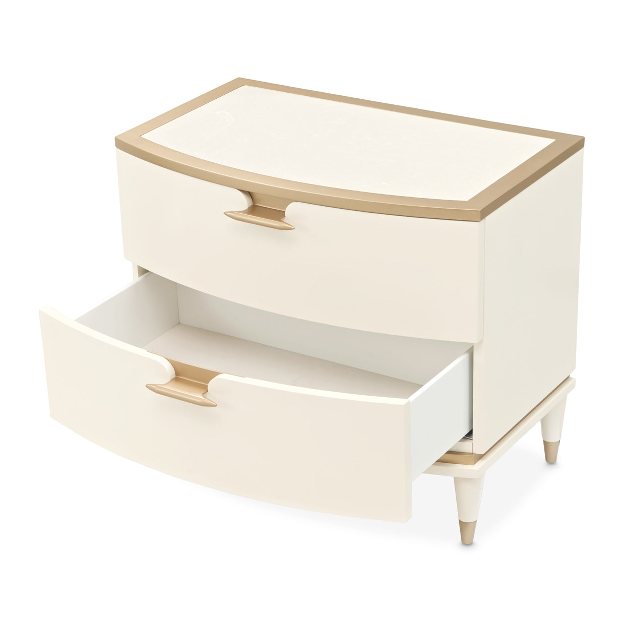 La Terrazza 30"W Nightstand - Creamy Pearl