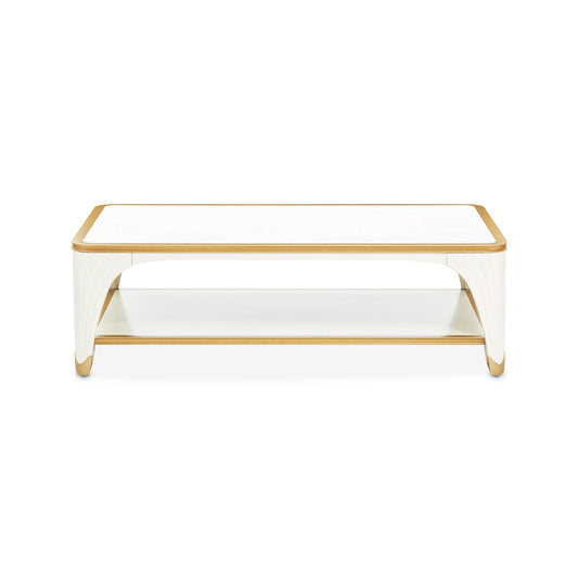 La Terrazza Rectangular Cocktail Table - Creamy Pearl